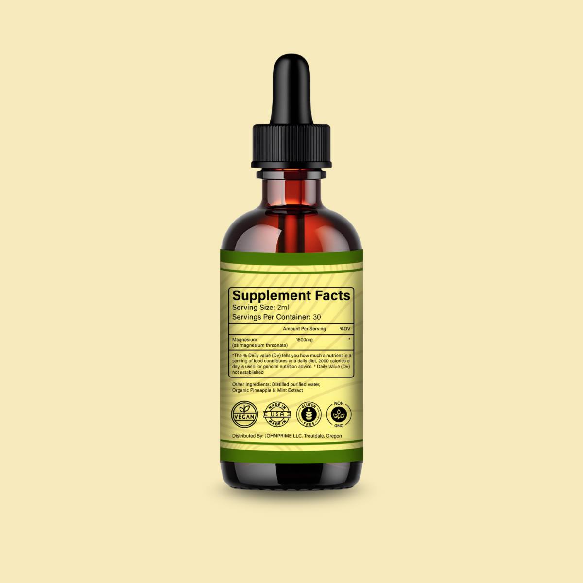 Magnesium Liquid Drops - Natural Pure Magnesium