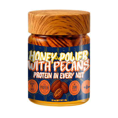 Honey Power with Pecans - Natural Honey Protein in Every Nut 12 oz