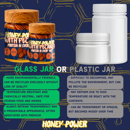 Honey Power with Pecans - Natural Honey | Protein in Every Nut | Energy Boost for Gym | Fitness Recovery Food | Muscle Support | No Added Sugar | Gluten-Free | 12 oz