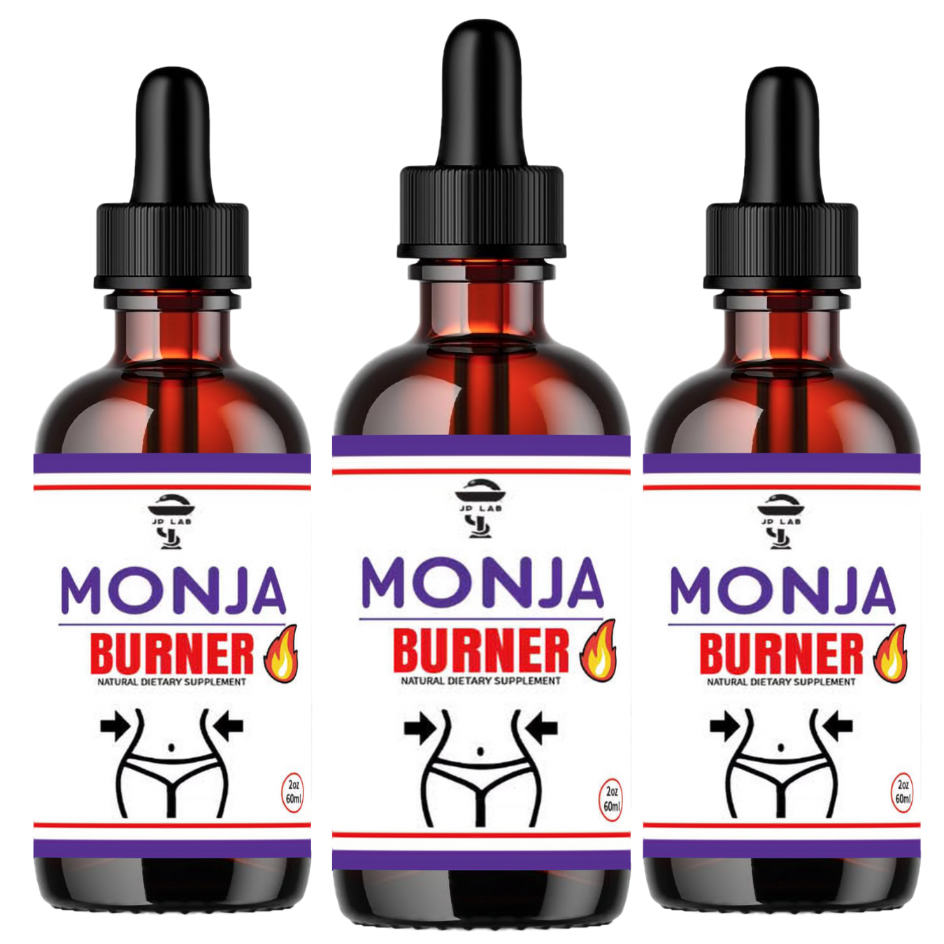 Monja Burner Dietary Drops (pack 3)